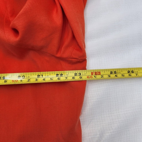 Chico’s Jacket Women’s Size 3 (XL) Lyocell Orange Full Zip Up Long Sleeve Snap - Picture 14 of 16